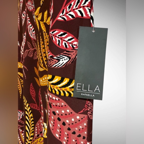 Ella by Rafaella Leaf Print Midi Skirt – Decadent Chocolate – Size S - Picture 13 of 13